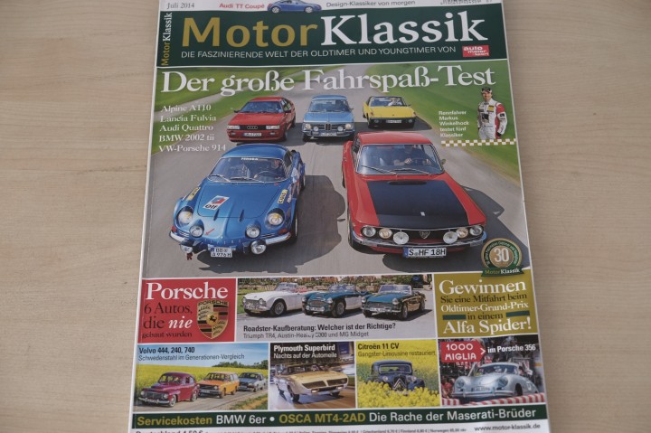Deckblatt Motor Klassik (07/2014)